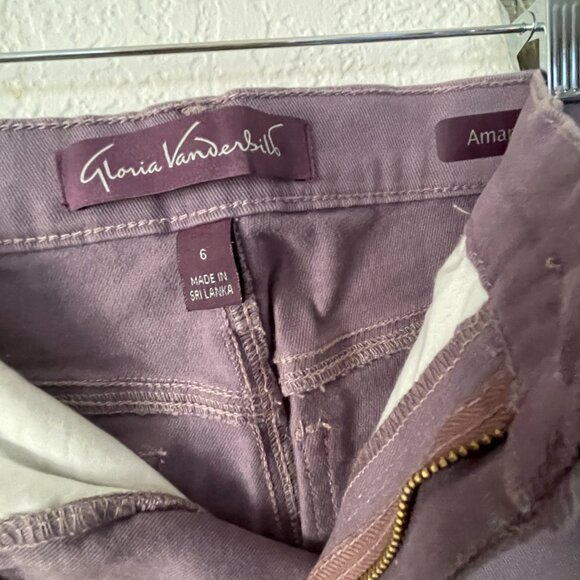 Gloria Vanderbilt “Amanda” Classic Fit Jeans – Size 6 – Mauve/Purple - Picture 3 of 6